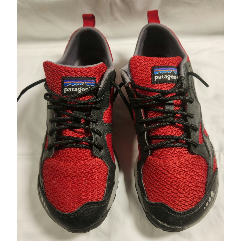 Patagonia Shoes Mens 8 T81221 Black Red Delicious Trail Running Sneaker